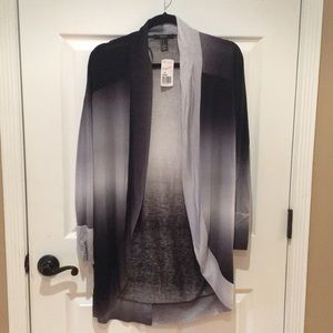 Gray and Black Fade Cardigan
